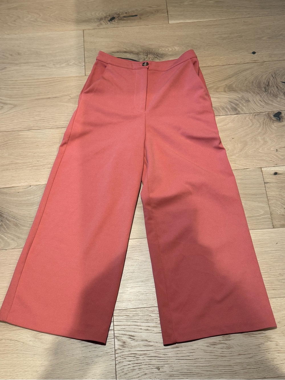 Good Luck Gem Coral Wide-Leg High-Rise Pants
